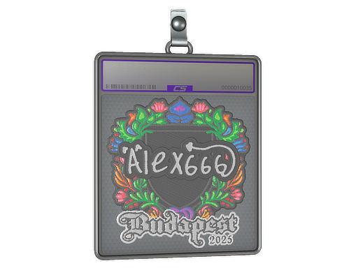 Item Sticker Slab | alex666 (Embroidered) | Budapest 2025