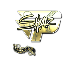 Item Sticker | skullz (Gold) | Paris 2023