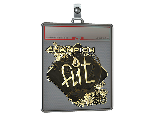Item Sticker Slab | FL1T (Gold, Champion) | Rio 2022