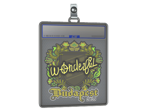 Item Sticker Slab | w0nderful | Budapest 2025