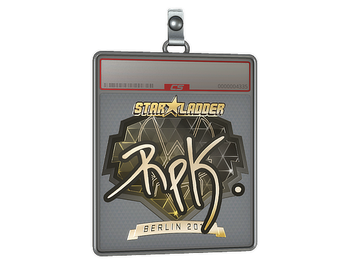 Item Sticker Slab | RpK (Gold) | Berlin 2019