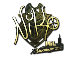 Item Sticker | NiKo (Gold) | Stockholm 2021