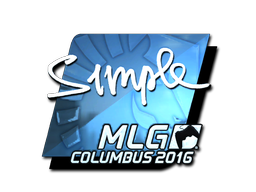 Item Sticker | s1mple (Foil) | MLG Columbus 2016
