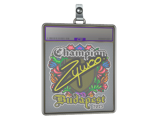 Item Sticker Slab | ZywOo (Embroidered, Champion) | Budapest 2025