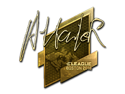 Item Sticker | Attacker (Gold) | Boston 2018