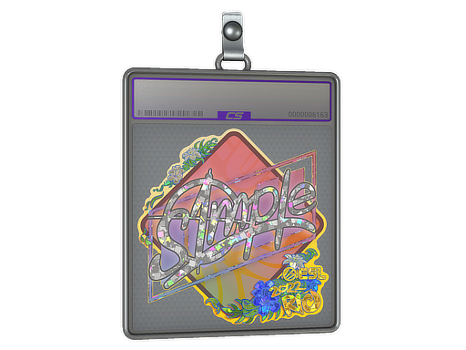 Item Sticker Slab | s1mple (Glitter) | Rio 2022