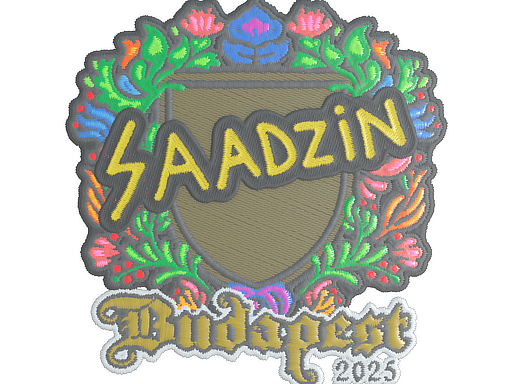 Item Sticker | saadzin (Embroidered) | Budapest 2025