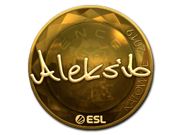 Item Sticker | Aleksib (Gold) | Katowice 2019