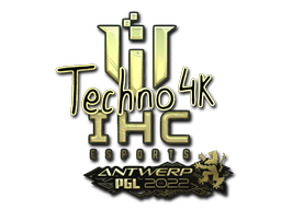 Item Sticker | Techno4K (Gold) | Antwerp 2022