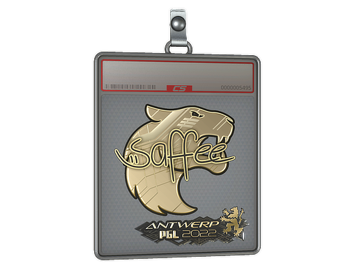 Item Sticker Slab | saffee (Gold) | Antwerp 2022