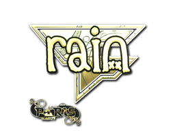 Item Sticker | rain (Gold) | Paris 2023