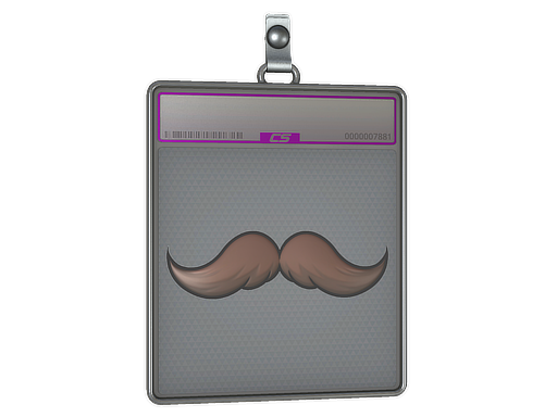 Item Sticker Slab | Mustachio (Foil)