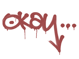 Item Sealed Graffiti | Okay (Blood Red)