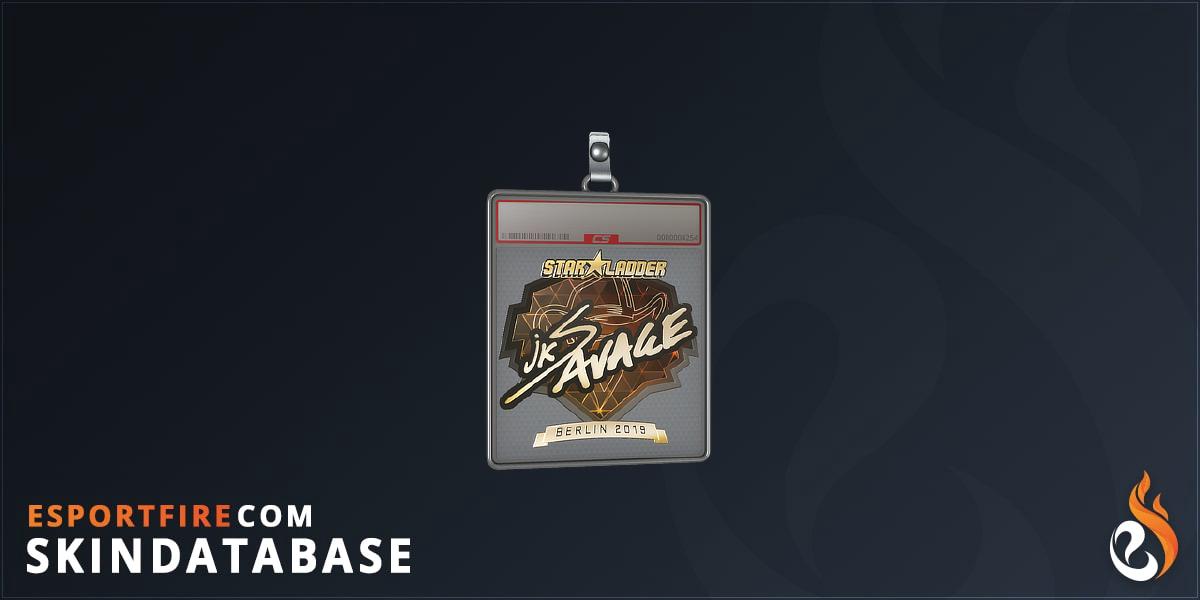 Sticker Slab | jks (Gold) | Berlin 2019 - EsportFire.com