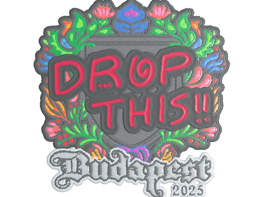 Item Sticker | drop (Embroidered) | Budapest 2025