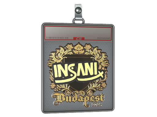 Item Sticker Slab | insani (Gold) | Budapest 2025