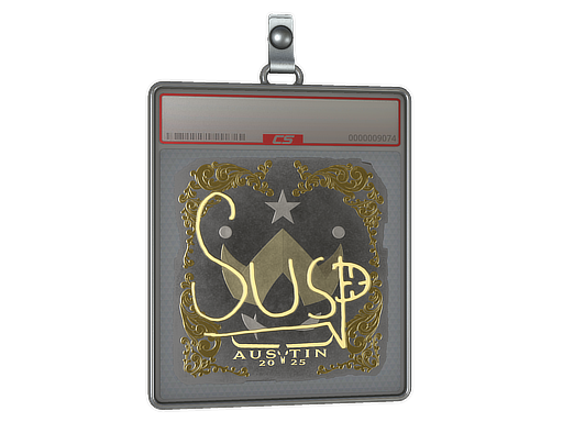 Item Sticker Slab | susp (Gold) | Austin 2025