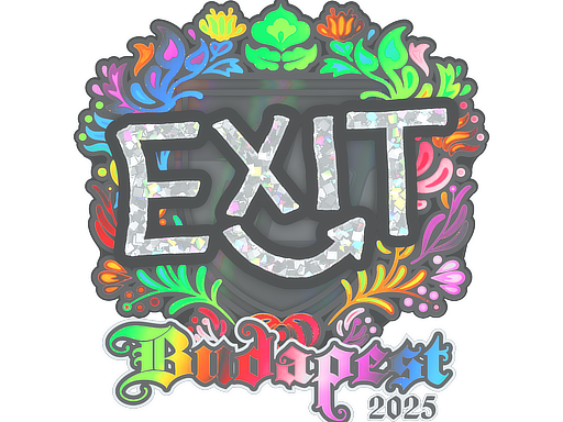 Item Sticker | exit (Holo) | Budapest 2025