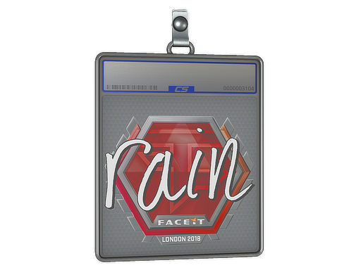 Item Sticker Slab | rain | London 2018