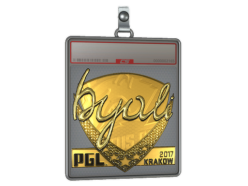 Item Sticker Slab | byali (Gold) | Krakow 2017