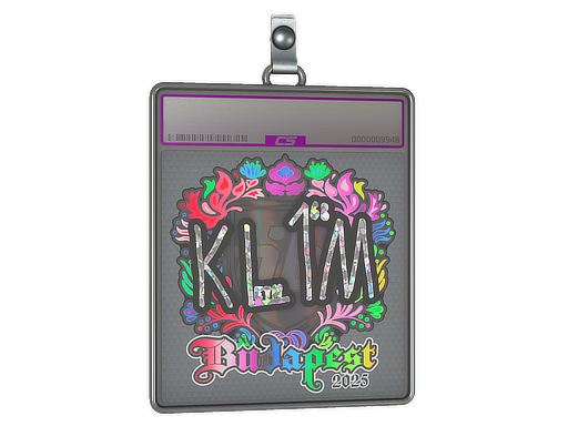 Item Sticker Slab | kl1m (Holo) | Budapest 2025