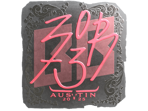 Item Sticker | zorte (Foil) | Austin 2025