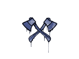 Item Graffiti | X-Axes (SWAT Blue)