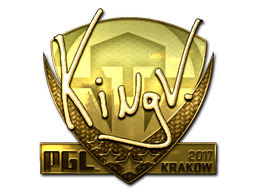 Item Sticker | kNgV- (Gold) | Krakow 2017