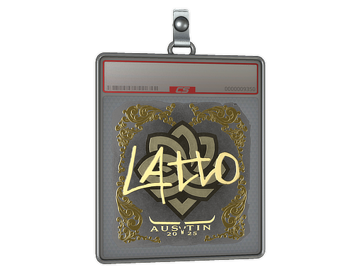 Item Sticker Slab | latto (Gold) | Austin 2025