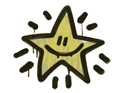 Item Graffiti | Shining Star (Tracer Yellow)