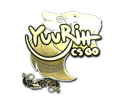 Item Sticker | yuurih (Gold) | Paris 2023