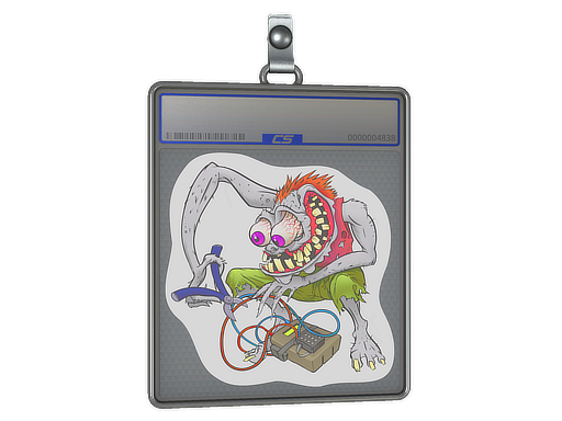 Item Sticker Slab | White Bombster