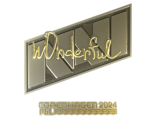 Item Sticker | w0nderful (Gold) | Copenhagen 2024