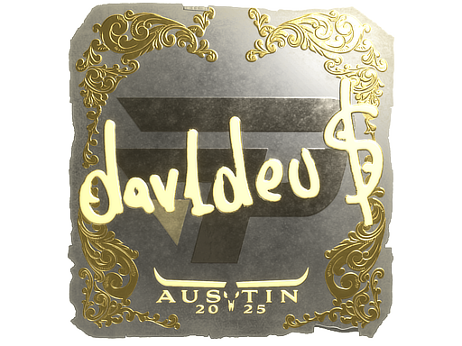 Item Sticker | dav1deuS (Gold) | Austin 2025