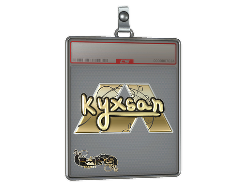 Item Sticker Slab | kyxsan (Gold) | Paris 2023