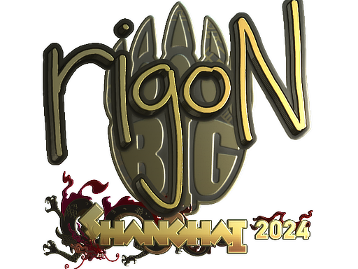 Item Sticker | rigoN (Gold) | Shanghai 2024