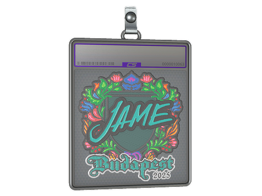 Item Sticker Slab | Jame (Embroidered) | Budapest 2025