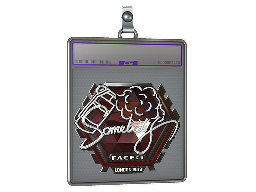 Item Sticker Slab | somebody (Foil) | London 2018