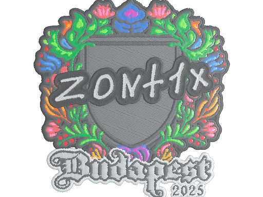 Item Sticker | zont1x (Embroidered) | Budapest 2025