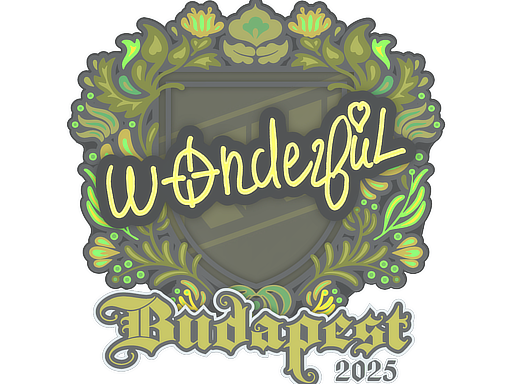Item Sticker | w0nderful | Budapest 2025