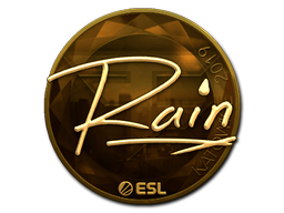 Item Sticker | rain (Gold) | Katowice 2019