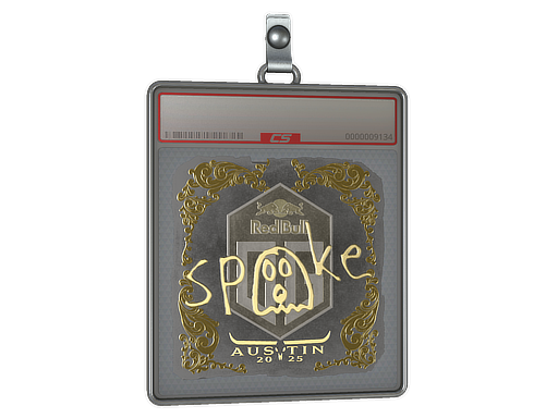Item Sticker Slab | spooke (Gold) | Austin 2025