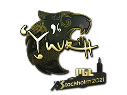 Item Sticker | yuurih (Gold) | Stockholm 2021