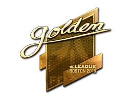 Item Sticker | Golden (Gold) | Boston 2018