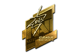 Item Sticker | Zeus (Gold) | Boston 2018