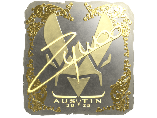 Item Sticker | ZywOo (Gold) | Austin 2025