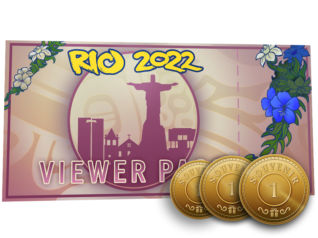 Item Rio 2022 Viewer Pass   3 Souvenir Tokens