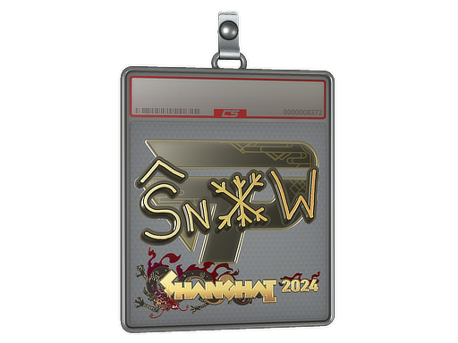 Item Sticker Slab | snow (Gold) | Shanghai 2024