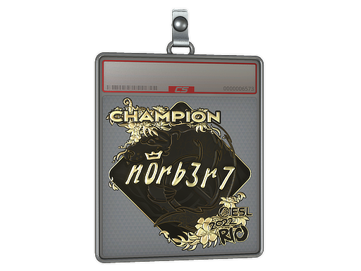 Item Sticker Slab | n0rb3r7 (Gold, Champion) | Rio 2022