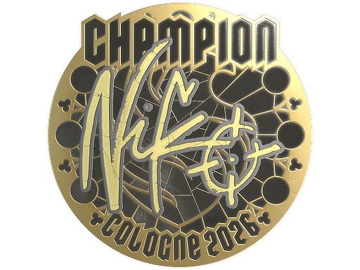 Item Sticker | NiKo (Gold, Champion) | Cologne 2026